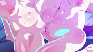 Magicami Dx Seira- Horny Lesbian Grabbing Tits and Scissoring till Hard ORGASM