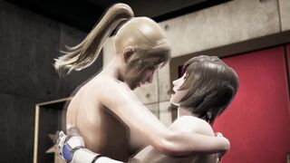Tekken - Nina Williams gets her pussy licked by Asuka Kazama - Lesbian Video - 8 image