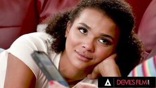 DEVILSFILM - Ebony Lesbian Babe Alina Ali Fucks With Her Straight Best Friend Nicole Aria