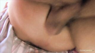 Two blonde milfs with big natural boobs are having a threesome in the classroom - 8 image