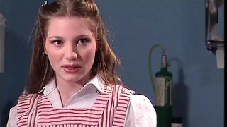 Gartered lesbian babe fingers hot asian's pussy then licks her clit