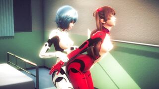 Asuka and Rei having hot lesbian sex(3D PORN)|Neon Genesis Evangelion - 10 image