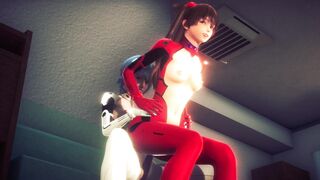 Asuka and Rei having hot lesbian sex(3D PORN)|Neon Genesis Evangelion - 12 image