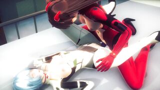 Asuka and Rei having hot lesbian sex(3D PORN)|Neon Genesis Evangelion - 6 image