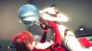 Asuka and Rei having hot lesbian sex(3D PORN)|Neon Genesis Evangelion - 7 image