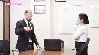 Lesbian Secretary Wants To Promote And Goes To Fuck Mature Boss 4K - 4 image