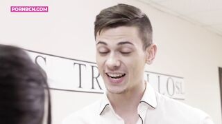 Lesbian Secretary Wants To Promote And Goes To Fuck Mature Boss 4K - 5 image