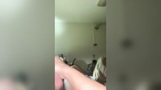 Masterbating and spitting on myself to lesbian porn until I cum - 11 image