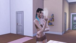 Friends having fun at yoga //The Sims 4 //3d - 2 image