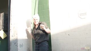 Butch blonde car mechanic teacher her lesbian apprentice how to fix cars and eat pussy - 4 image