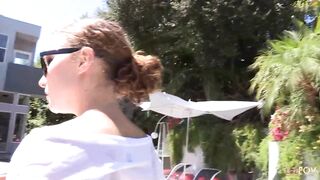 Small tit teens rubbing their cunts as they kiss and embrace in a tender hug on a couch - 2 image