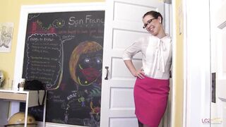 Dykes do a sixty nine position and eat pussy while the red dildo awaits for later on - 4 image