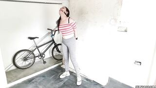 Bitchy Big Sister Ball Gagged In Lesbian Strappado Bondage - 2 image