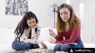 Busty Violet Starr Invites Her Redhead Bestie Over To Play A Wet Game Involving Some Pussy Eating - 2 image