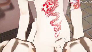 GENSHIN IMPACT FISCHL AND YOIMIYA LESBIAN ANIME HENTAI 3D UNCENSORED - 10 image