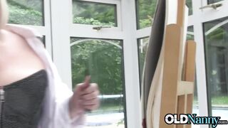 OLDNANNY Lesbian Artis Lacey Starr Got New Lover Tomoko - 2 image