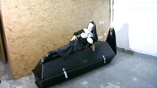 put yourself in the coffin and finger your pussy - 2 image