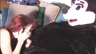 disguised man fucks granny while her daughter in law puts a huge cucumber in her pussy hole - 3 image