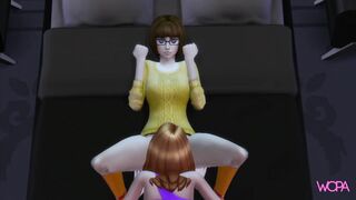 Scooby-Doo characters having lesbian sex in front of their husbands - 3 image