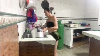 I SHARE MY APARTMENT WITH ANOTHER GIRL WHO IS VERY HORNY SUDDENLY ONE DAY I NEEDED A FAVOR AND SHE ASKED ME TO FUCK - 2 image