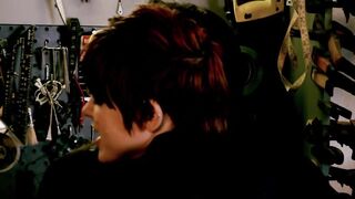 petite girl is controlled by the police and has to undress, while she submissively stretches her ass in the air the poli - 3 image