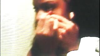 Superb black model gets big black dick on the black bed - 4 image