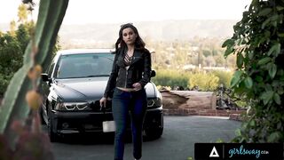 GIRLSWAY - Pervert Stalker Bangs Her Crush Riley Reid Before Getting Caught By A Cop