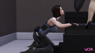 Resident evil - Lesbian Parody - Ada Wong, Jill Valentine and Claire Redfield - 2 image