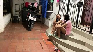 Our parents go on a trip my stepsister is horny and I took her heat away with a good pussy licking - 1 image