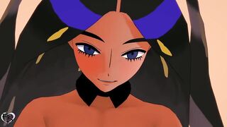 [Pokemon] Nemona Shows Geeta Who the Top Champion is by Dominating Her Pussy - Uncensored 3D Hentai - 14 image
