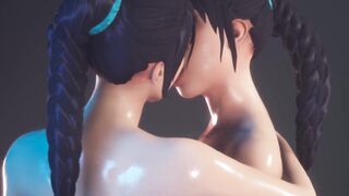 Sensual Rubbing Each Other Tits Showroom 4K - 7 image