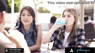 GIRLSWAY - Kristen Scott Fucks Kendra Spade In The Woods After Ruining The Porn She Masturbated On - 9 image