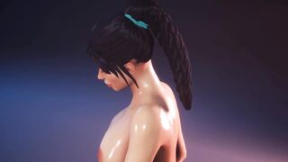Lesbian Pussy Fingering in the Back Showroom 4K - 3 image