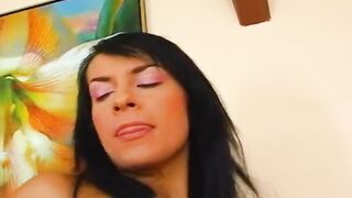 Super hot German lesbian girls playing with dildoes - 6 image