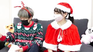 Cute Santa girl with extremely small tits getting fucked - 8 image