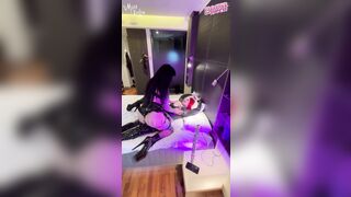 Goth Domme Evilia with her Latex Fuckdoll Nova - 7 image