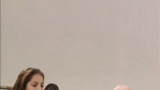 Two lesbian stars masturbate and lick each other at the gym - 10 image