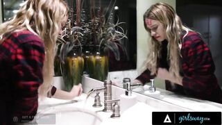 GIRLSWAY - Bullied Teen Khloe Kapri Is Cheered Up By Horny Popular Girl Gia Derza In The Bathroom - 5 image