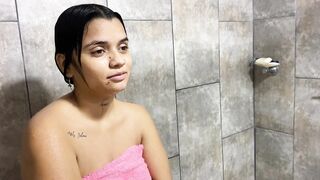 I go to visit my stepsisters house and I go into the bathroom just to look at her naked - 3 image