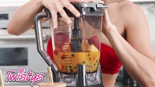 Twistys - Stunning Babe Leah Gotti Watches Her Roommate Nicole Doshi Do Her Morning Workout - 3 image