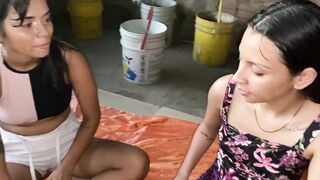 I help my stepsister with the garden chores