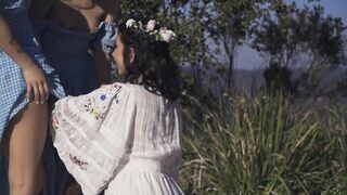 Once upon a time, Riley, Ryan and Lena had a threesome in the park - 8 image