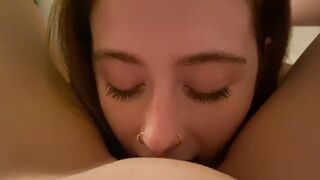 Shower squirting and pussy eating | Rose & Zoey - 8 image