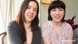 Ersties: Kriss & Leah Have Lesbian Fun with Whipped Cream - 3 image