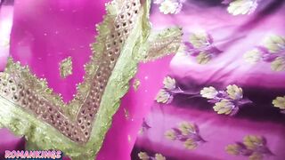 Desi Naina wear her pink sareee then fuck in doggy style - 4 image