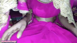 Desi Naina wear her pink sareee then fuck in doggy style - 7 image