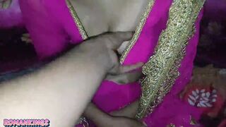 Desi Naina wear her pink sareee then fuck in doggy style - 8 image