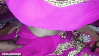Desi Naina wear her pink sareee then fuck in doggy style - 9 image