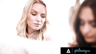 GIRLSWAY - Busty MILF Rachael Cavalli Is Facefucked By Babysitter While Her Husband Is Busy Working - 5 image