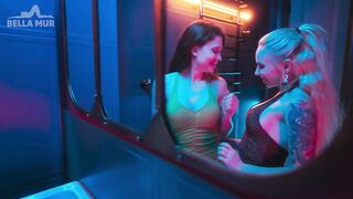 Picked up a girl in the night club toilet and tasted her pussy - Bella Mur&Sofia Simens - 3 image